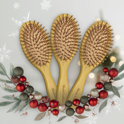 3x Bamboo Hair Brush